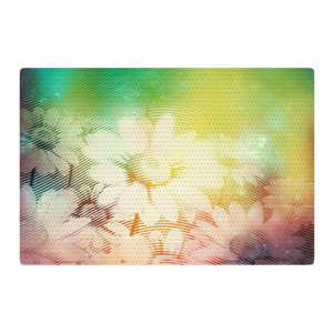 Cvetelina Todorova Magic Garden Mixed Media Orange/Green Area Rug