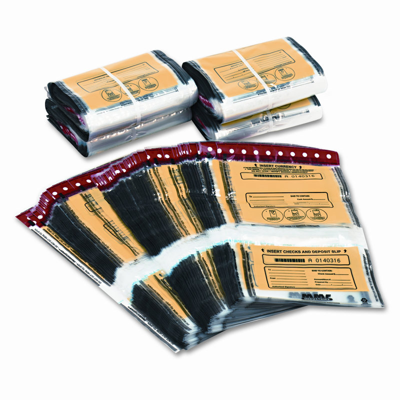 MMF INDUSTRIES TamperEvident Twin Deposit Bags, 100/Box & Reviews