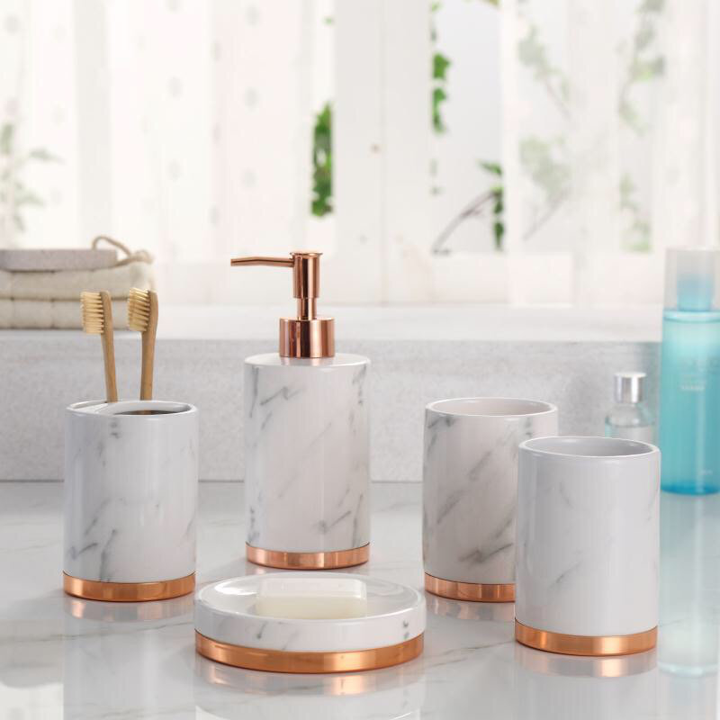 The Twillery Co Jeb Bathroom Accessory Set Reviews Wayfair Jeb Bathroom Accessory Set
