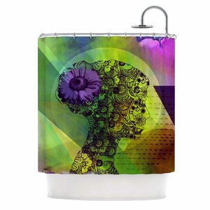 Silhouette by AlyZen Moonshadow Shower Curtain