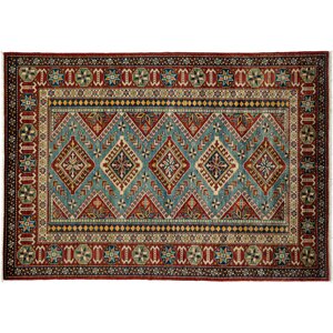 One-of-a-Kind Shirvan Hand-Knotted Red Area Rug