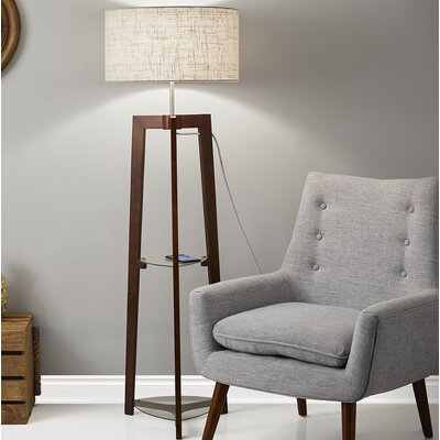 floor column lamp shelf lamps shaffer wayfair