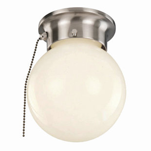 Ceiling Light With Pull Cord Wayfair Idlewyld 1 Light Flush Mount