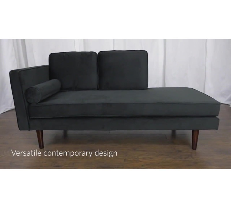 Oliver Jabari Mid Century Modern Upholstered Daybed with