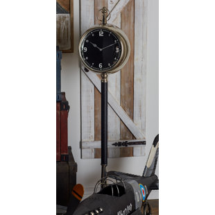 Modern Contemporary Floor Clocks You Ll Love Wayfair Metal 53 Floor Clock