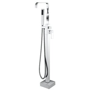 Yosemite Double Handle Floor Mounted Clawfoot Tub Faucet with Hand Shower