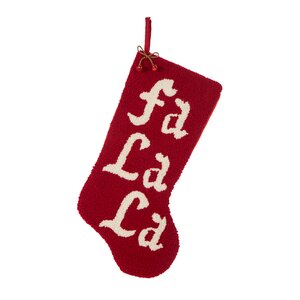 'Fa La La' Hooked Stocking