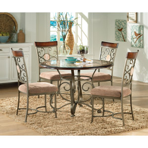 Nenuphar 5 Piece Dining Set by World Menagerie
