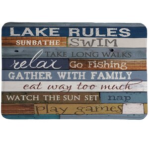 Lake Rules Mat
