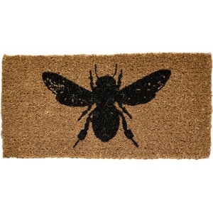 Honey and Gray Bee Doormat