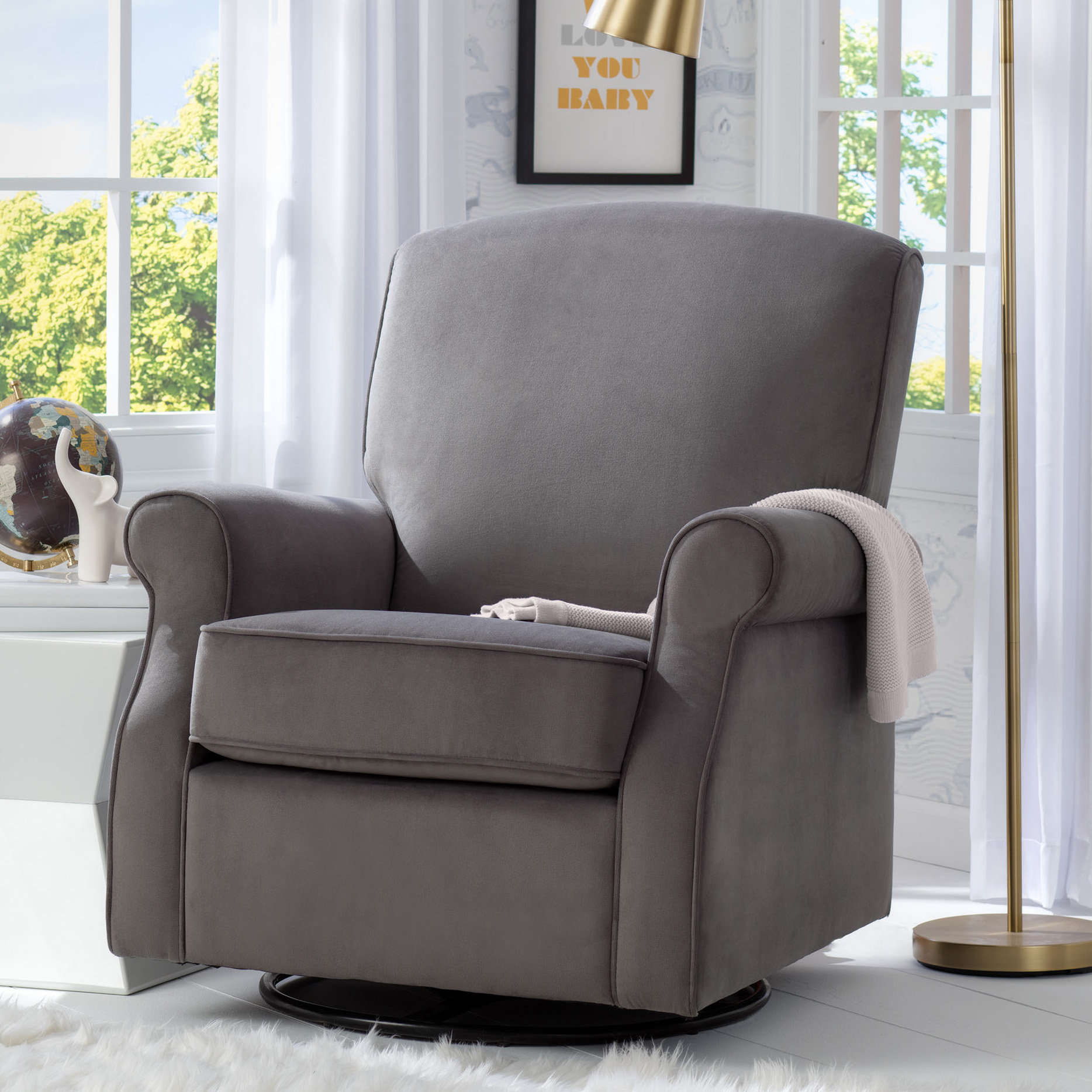 Delta Children Stella Nursery Swivel Rocker Glider Reviews Wayfair