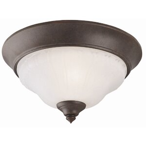 2-Light Flush Mount