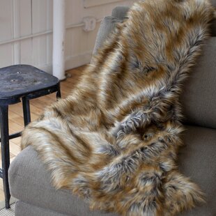 Wolf Fur Blanket Wayfairca