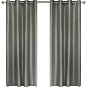 Silkana Solid Semi-Sheer Grommet Panel Pair (Set of 2)