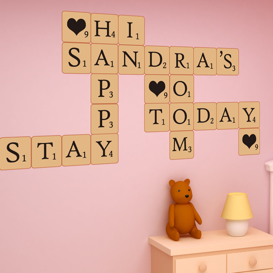 Walplus Scrabble Puzzle Lettering Wall Decal Reviews Wayfair