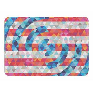 Abstract America by Fimbis Memory Foam Bath Mat