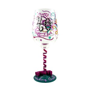 40-ish Birthday Wine Glass