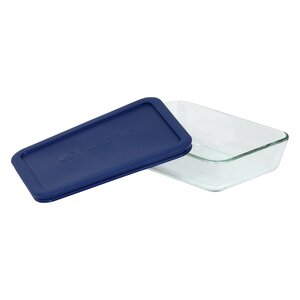 Storage 3-Cup Rectangular Dish with Cover