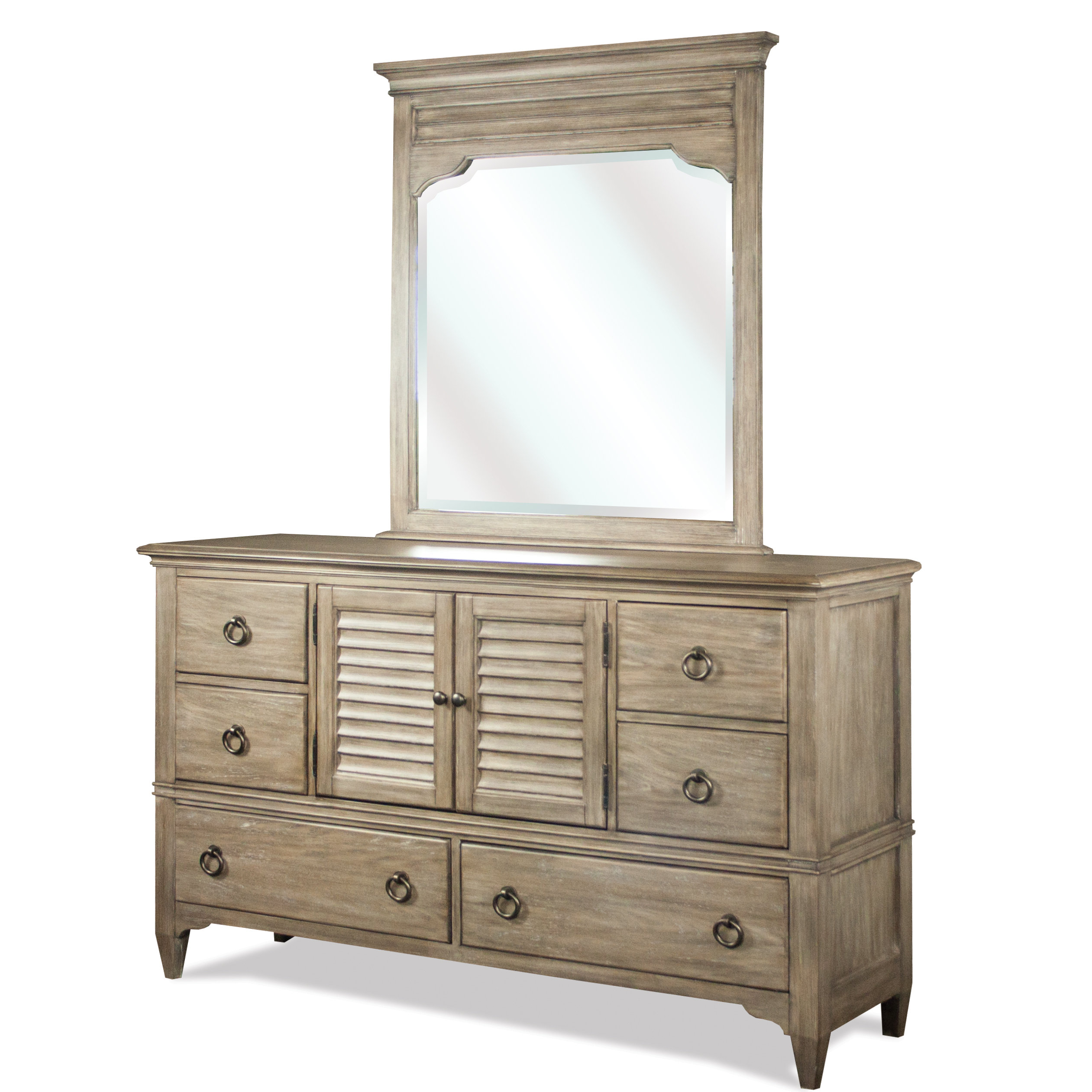 Manhart 6 Drawer Dresser With Mirror Manhart 6 Drawer Dresser With Mirror