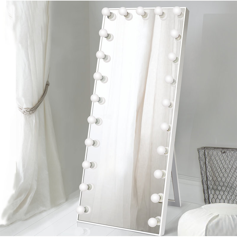 Symple Stuff Laleia Lighted Full Length Mirror Wayfair Laleia Lighted Full Length Mirror