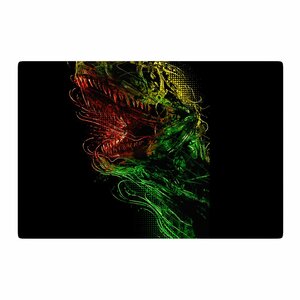 BarmalisiRTB Killing Machine Digital Green Area Rug