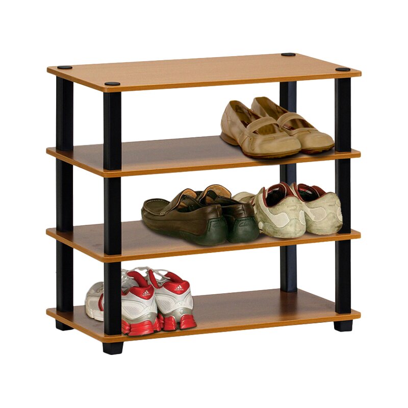 4 Tier 12 Pair Stackable Shoe Rack Reviews Joss Main