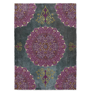 Ellis Green/Purple Indoor/Outdoor Area Rug