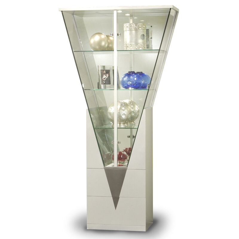 Chintaly Lighted Curio Cabinet & Reviews | Wayfair