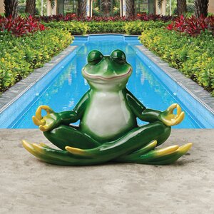 Meditating Frog Statue