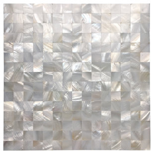 Seashell Mosaic Tile Wayfair 0 8 X Seashell Mosaic Tile In White Opal