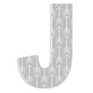 Arlot Grey with Arrows Oversized Hanging Initials
