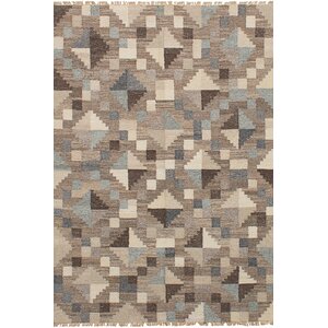 Nakia Wool Gray/Tan Area Rug