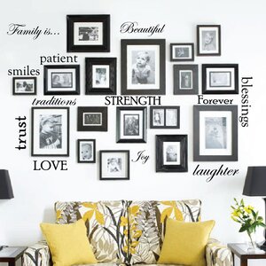 12 Family Quote Words Vinyl Wall Decal