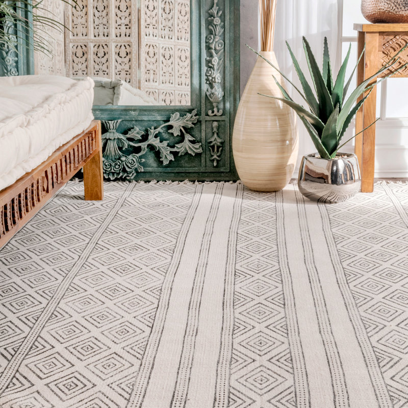 Dunkirk Handmade Off White Area Rug & Reviews Birch Lane