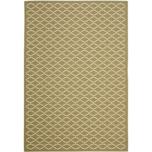 Bexton Green / Beige Outdoor Rug