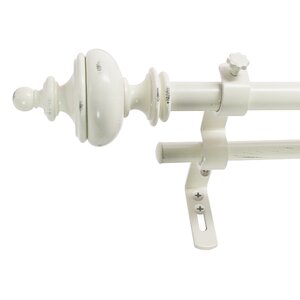 Ethelyn Double Curtain Rod and Hardware Set