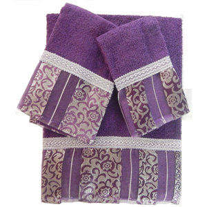 Denis Decorative 3 Piece Towel Set