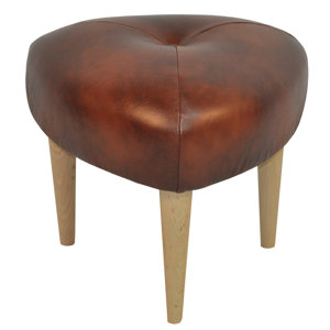 Standardhocker Wzór aus Leder von HappyBarok