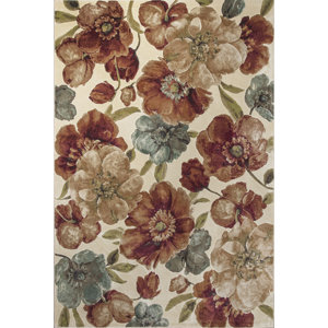 Fernson Ivory Gardenia Area Rug