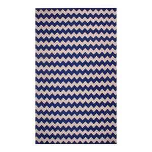 Carlos Chevron 100% Cotton Hand-Woven Area Rug