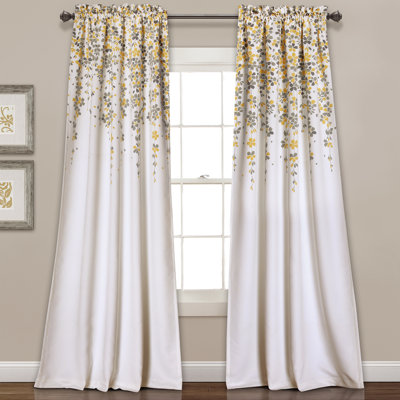 Floral Yellow Amp Gold Curtains Amp Drapes You Ll Love Wayfair