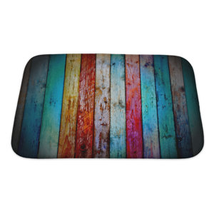 Wood Vintage Wood Bath Rug