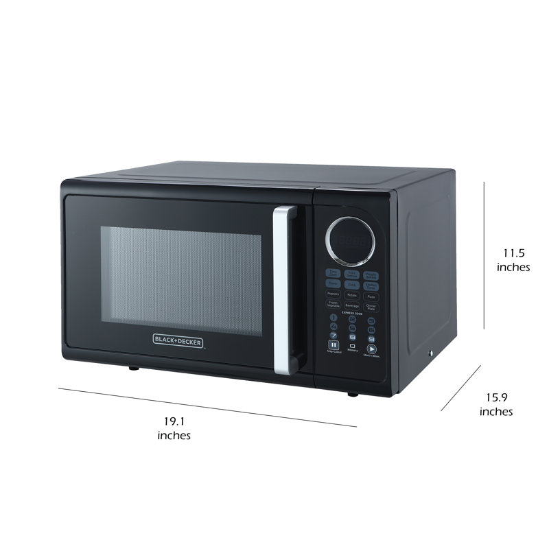 Black Decker Pull Handle 19 0 9 Cu Ft Countertop Microwave Black Decker Pull Handle 19 0 9 Cu Ft Countertop Microwave Reviews Wayfair