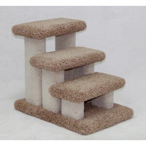 Doggie Carpeted 3 Step Pet Stair