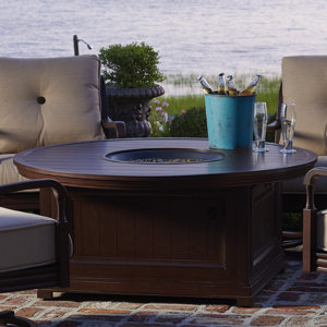 River House CF-20 Burner Stainless Steel Liquid Propane/Natural Gas Fire Pit Table