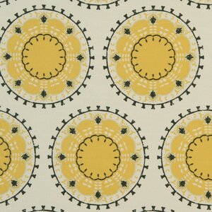 Medallion Band Fabric - Citrine