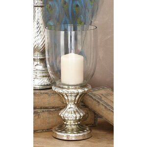 Traditional Glass Pedestal Hurricane