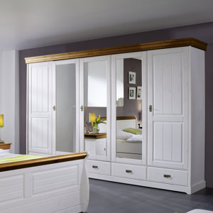 Drehtürenschrank Schlafzimmer, 217 cm H x 315 c..