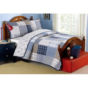 Benjamin Cotton Reversible Quilt Set