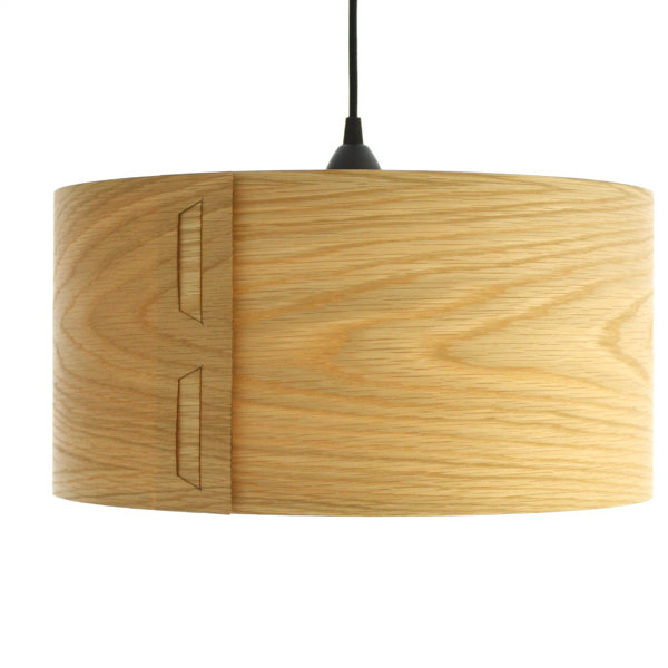 17 Stories Cesar 40cm Real Wood Veneer Lamp Shade Wayfair Co Uk